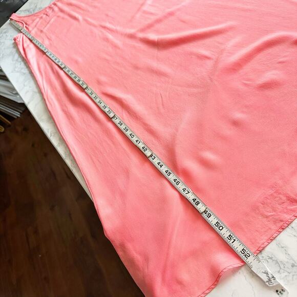 J. Crew Peach Pink 100% Silk Scoop Neck Maxi Dress women's size XS - Picture 10 of 11